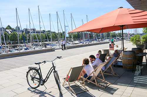 Terasse am rechten Ufer Vannes