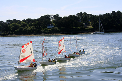 curso de vela optimist golfe du morbihan